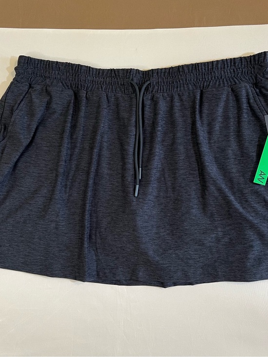 Athletic Works Pants - Athletic Works Heather Charcoal Gray Drawstring Skort